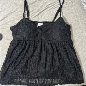 No Boundaries Black Smocked Camisole Top